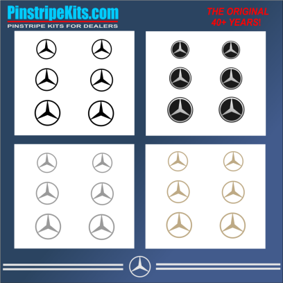 Mercedes-Benz vinyl pinstripe emblem stripe logo decal graphic