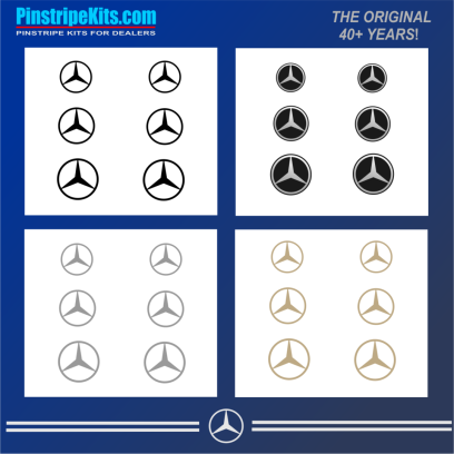 Mercedes-Benz vinyl pinstripe emblem stripe logo decal graphic