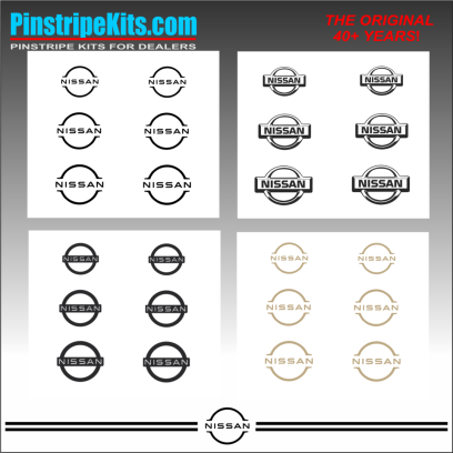 Nissan Altima Maxima Versa Xterra Pathfinder Titan versa Frontier Rogue Pathfinder Murano vinyl pinstripe emblem stripe logo decal graphic
