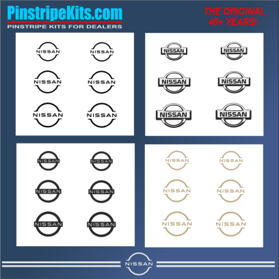 Nissan Altima Maxima Versa Xterra Pathfinder Titan versa Frontier Rogue Pathfinder Murano vinyl pinstripe emblem stripe logo decal graphic