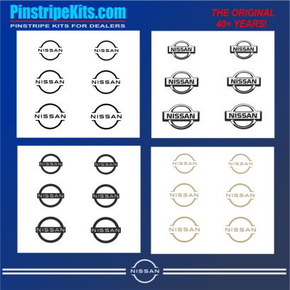 Nissan Altima Maxima Versa Xterra Pathfinder Titan versa Frontier Rogue Pathfinder Murano vinyl pinstripe emblem stripe logo decal graphic
