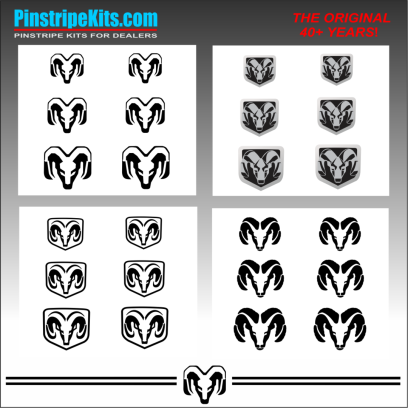 ram truck HEMI turbo diesel off road 1500 2500 3500 vinyl pinstripe emblem stripe logo decal graphic emblem logo vinyl decal pinstripe graphic sticker stripe