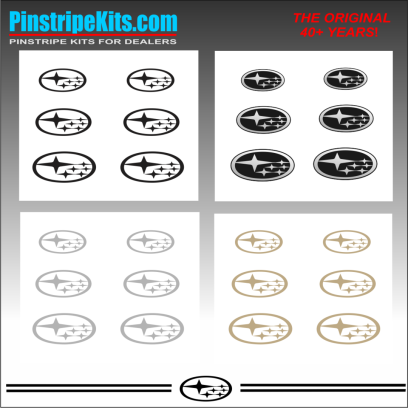 Subaru Legacy, WRX, Impreza, Ascent, Outback Forester, Crosstrek ,auto,car,vehicle,vinyl, pinstripe,pinstripes,stripes,small,logo,logos,small,decal,decals,emblem,emblems,graphic,graphics