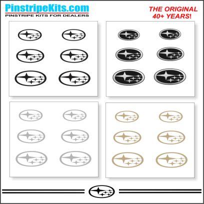Subaru Legacy, WRX, Impreza, Ascent, Outback Forester, Crosstrek ,auto,car,vehicle,vinyl, pinstripe,pinstripes,stripes,small,logo,logos,small,decal,decals,emblem,emblems,graphic,graphics