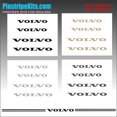 Insert an image caption here. Volvo Vinyl Logo Decal Emblem Pinstripe Stripe Kit