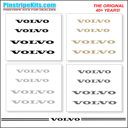 Insert an image caption here. Volvo Vinyl Logo Decal Emblem Pinstripe Stripe Kit