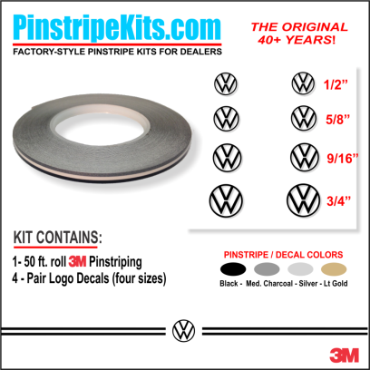 VW Volkswagon Jetta Passat Beetle vinyl pinstripe emblem stripe logo decal graphic