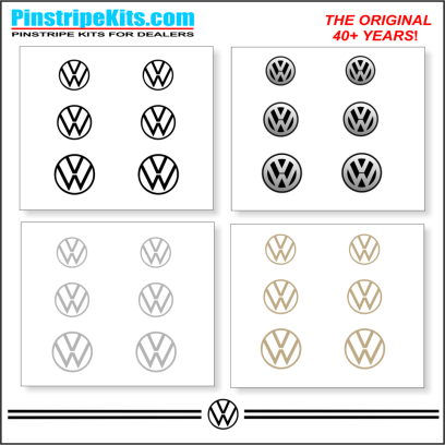 VW Volkswagon Jetta Passat Beetle vinyl pinstripe emblem stripe logo decal graphic
