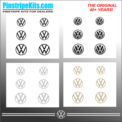 VW Volkswagon Jetta Passat Beetle vinyl pinstripe emblem stripe logo decal graphic