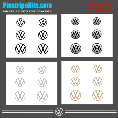 VW Volkswagon Jetta Passat Beetle vinyl pinstripe emblem stripe logo decal graphic