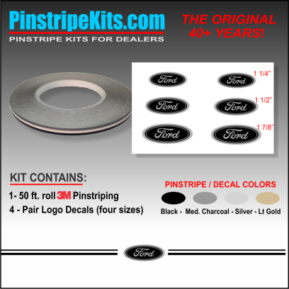 Ford focus explorer f150 expedition taurus escape fusion vinyl pinstripe emblem stripe logo decal graphic