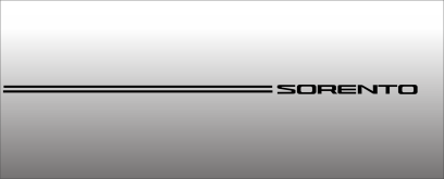 Kia Sportage Sorento Rio Optima Soul Sedona vinyl pinstripe emblem stripe logo decal graphic