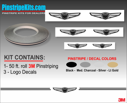 Hyundai Vinyl Logo Emblem Decal Stripe Pinstripe Kit