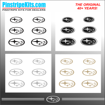 Subaru vinyl logo decal emblem 3M pinstripe stripe kit
