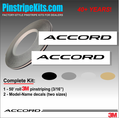 Honda CR-V CRV Accord Civic Ridgeline Odyssey HR-V Passport Pilot vinyl  logo emblem decal pinstripe kit