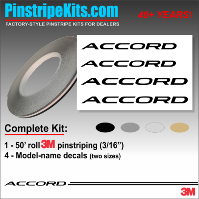 Honda CR-V CRV Accord Civic Ridgeline Odyssey HR-V Passport Pilot vinyl  logo emblem decal pinstripe kit