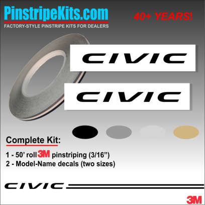 Honda CR-V CRV Accord Civic Ridgeline Odyssey HR-V Passport Pilot vinyl  logo emblem decal pinstripe kit