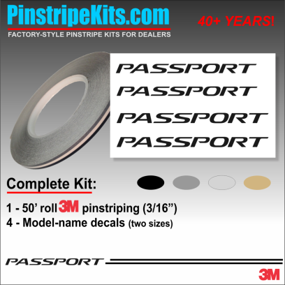 Honda CR-V CRV Accord Civic Ridgeline Odyssey HR-V Passport Pilot vinyl  logo emblem decal pinstripe kit