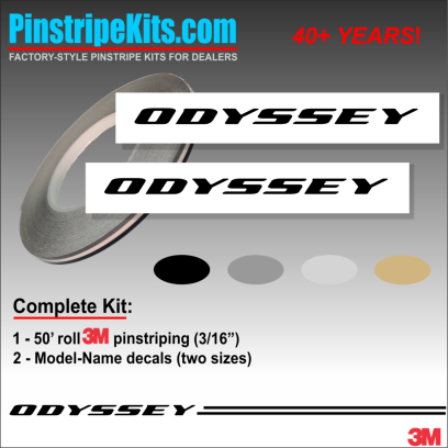 Honda CR-V CRV Accord Civic Ridgeline Odyssey HR-V Passport Pilot vinyl  logo emblem decal pinstripe kit