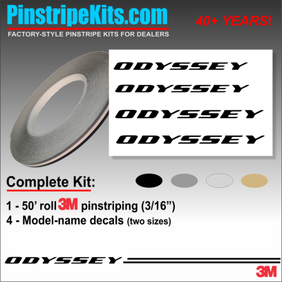 Honda CR-V CRV Accord Civic Ridgeline Odyssey HR-V Passport Pilot vinyl  logo emblem decal pinstripe kit