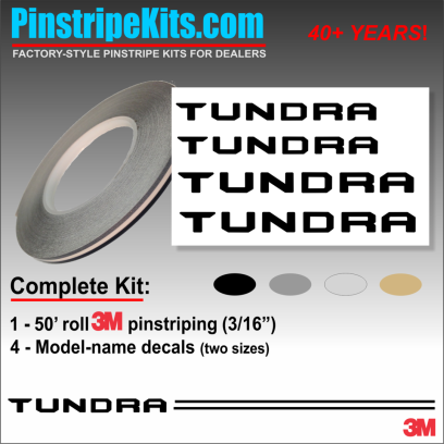 Toyota Camry Corolla Rav4 Tundra Tacoma 4Runnner Highlander vinyl pinstripe emblem stripe logo decal graphic