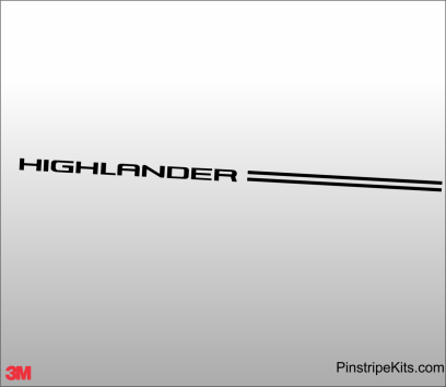 Toyota Camry Corolla Rav4 Tundra Tacoma 4Runnner Highlander vinyl pinstripe emblem stripe logo decal graphic