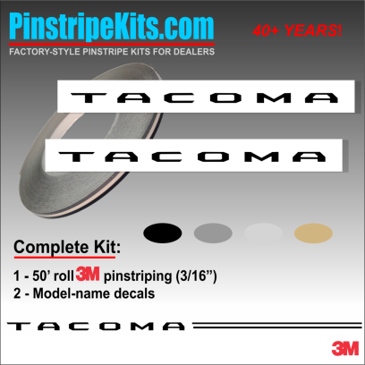 Toyota Camry Corolla Rav4 Tundra Tacoma 4Runnner Highlander vinyl pinstripe emblem stripe logo decal graphic