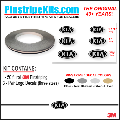 KIA vinyl logo decal emblem 3M pinstripe stripe kit