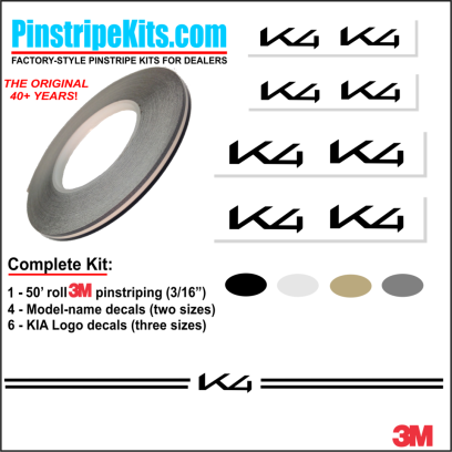 KIA vinyl logo decal emblem 3M pinstripe stripe kit
