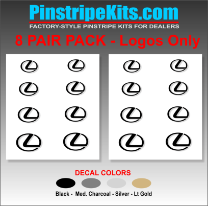 Lexus vinyl pinstripe emblem stripe logo decal graphic