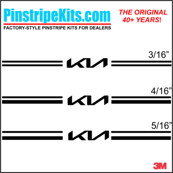 KIA vinyl logo decal emblem 3M pinstripe stripe kit