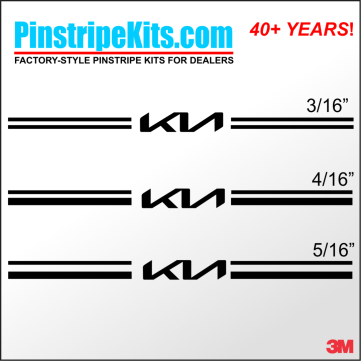 KIA vinyl logo decal emblem 3M pinstripe stripe kit