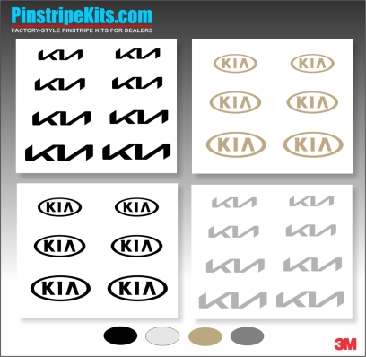 KIA vinyl logo decal emblem 3M pinstripe stripe kit