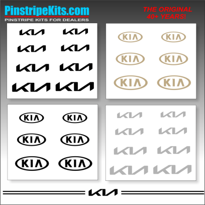KIA vinyl logo decal emblem 3M pinstripe stripe kit