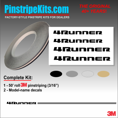 Toyota Camry Corolla Rav4 Tundra Tacoma 4Runnner Highlander vinyl pinstripe emblem stripe logo decal graphic