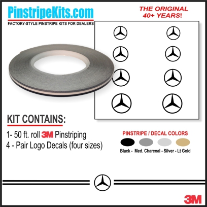 Mercedes-Benz vinyl pinstripe emblem stripe logo decal graphic