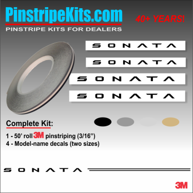Hyundai Vinyl Logo Emblem Decal Stripe Pinstripe Kit