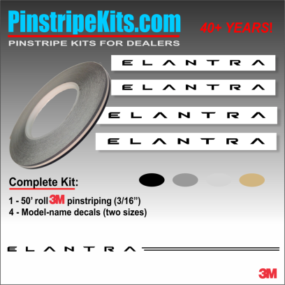 Hyundai Vinyl Logo Emblem Decal Stripe Pinstripe Kit