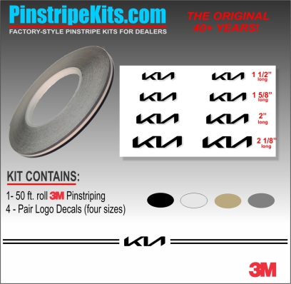 KIA vinyl logo decal emblem 3M pinstripe stripe kit