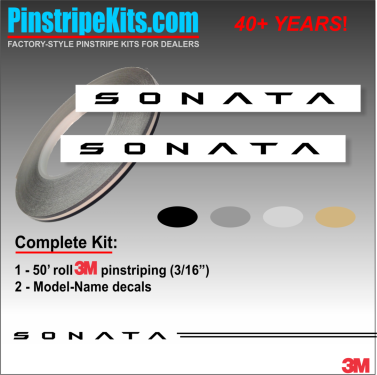Hyundai Vinyl Logo Emblem Decal Stripe Pinstripe Kit