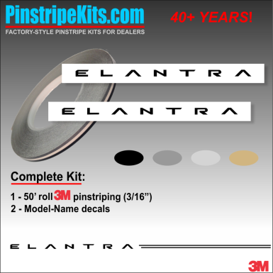 Hyundai Vinyl Logo Emblem Decal Stripe Pinstripe Kit