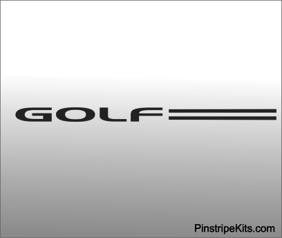VW Volkswagen vinyl emblem logo decal pinstripe Kit