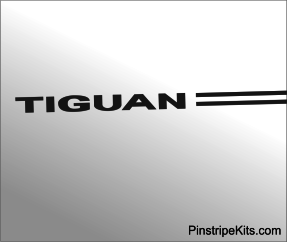 VW Volkswagen vinyl emblem logo decal pinstripe Kit
