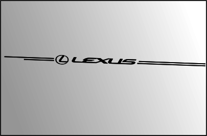 Lexus vinyl pinstripe emblem stripe logo decal graphic