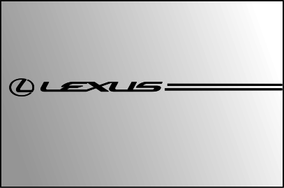 Lexus vinyl pinstripe emblem stripe logo decal graphic