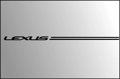 Lexus vinyl pinstripe emblem stripe logo decal graphic