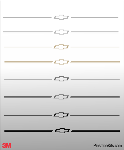 Chevrolet vinyl logo decal emblem 3M pinstripe stripe kit
