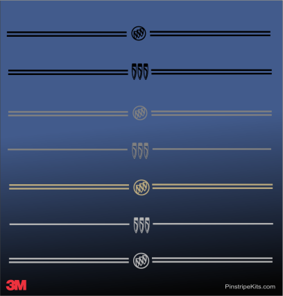 Buick vinyl logo decal emblem 3M pinstripe stripe kit