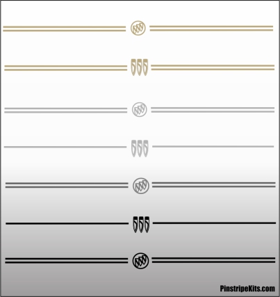 Buick vinyl logo decal emblem 3M pinstripe stripe kit
