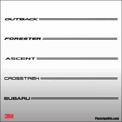 Subaru vinyl logo decal emblem 3M pinstripe stripe kit